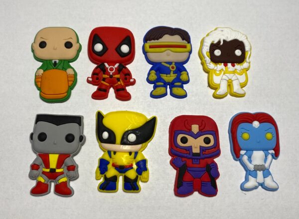 X-Men inspired characters - alligator clip - badge reel