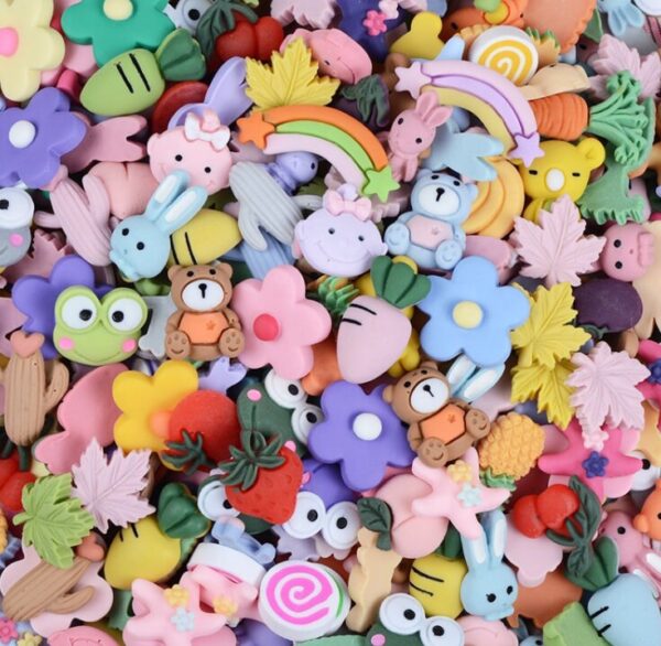 20PC Random Planar Resin Flatback - Image 2
