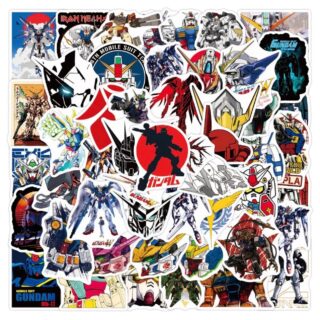 25/50 Count - Gundam Anime Character Vinyl Stickers