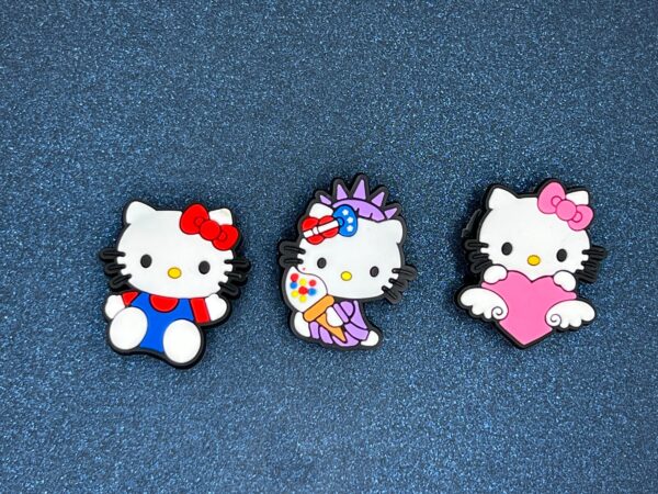Hello Kitty 3PC Soft PVC Shoe Croc Charms