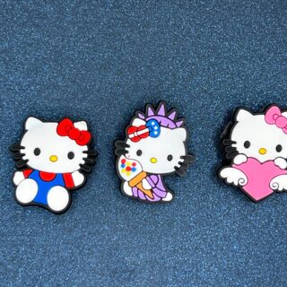 Hello Kitty 3PC Soft PVC Shoe Croc Charms