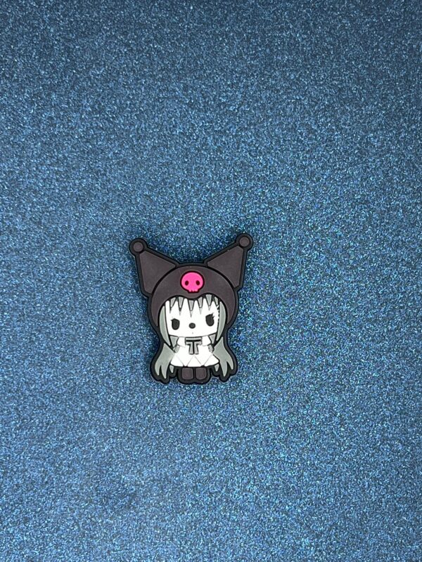 Kuromi 5PC Soft PVC Shoe Croc Charms - Image 2