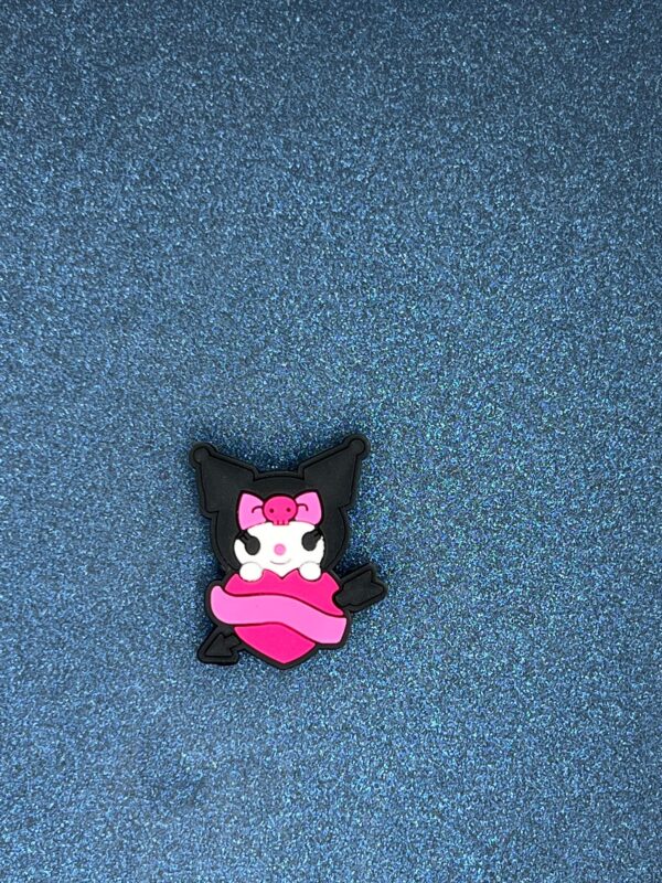 Kuromi 5PC Soft PVC Shoe Croc Charms - Image 5