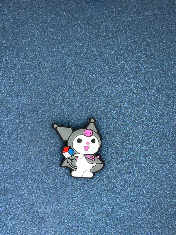 Kuromi 6PC Soft PVC Shoe Charms Jibbitz - Image 3