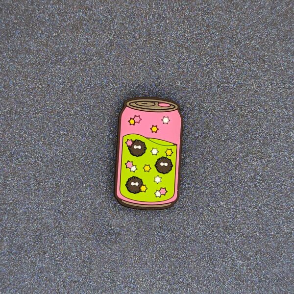 Miyazaki Totoro No-Face Soot Spirit Soda Can 3PC Soft PVC Shoe Croc Charms Jibbitz - Image 3