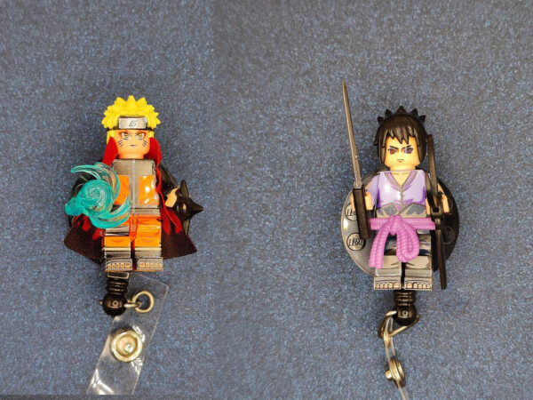 Naruto Minifigures Set C - Alligator clip - Badge reel