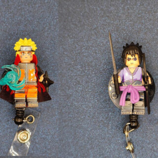 Naruto Minifigures Set C - Alligator clip - Badge reel