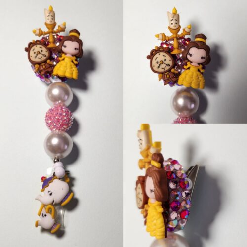 Bedazzled Beaded badges - alligator clip Copy