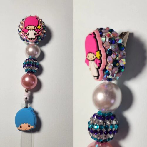 Bedazzled Beaded badges - alligator clip Copy - Image 5