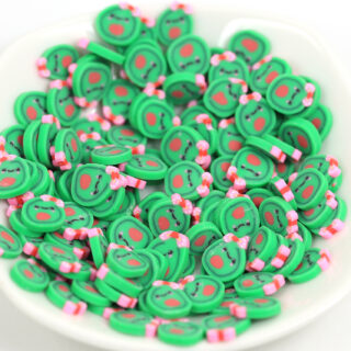 Polymer Clay Green Avacado for Resin Art, Nail Art