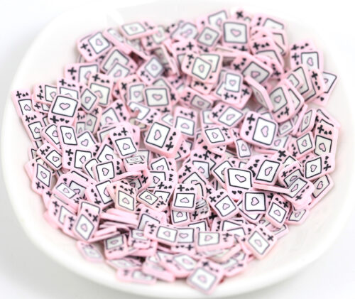 Polymer Clay Pink Game boy Heart for Resin Art, Nail Art