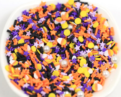 Polymer Clay Halloween Sprinkles Clay Pearl Theme for Resin Art, Nail Art