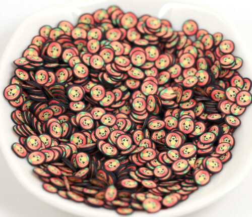 Polymer Clay Halloween Pumpkin for Resin Art, Nail Art