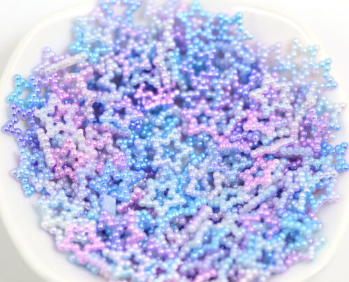 Polymer Clay Star Pearls for Resin Art, Nail Art