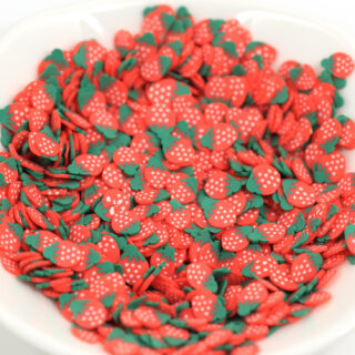 Strawberry Polymer Clay for Resin Art, Nail Art