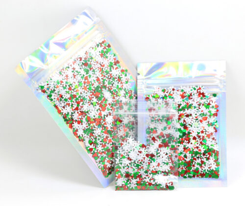 Christmas Star Heart Snow Shapes Glitters Foils Confetti for Resin Art, Nail Art - Image 2